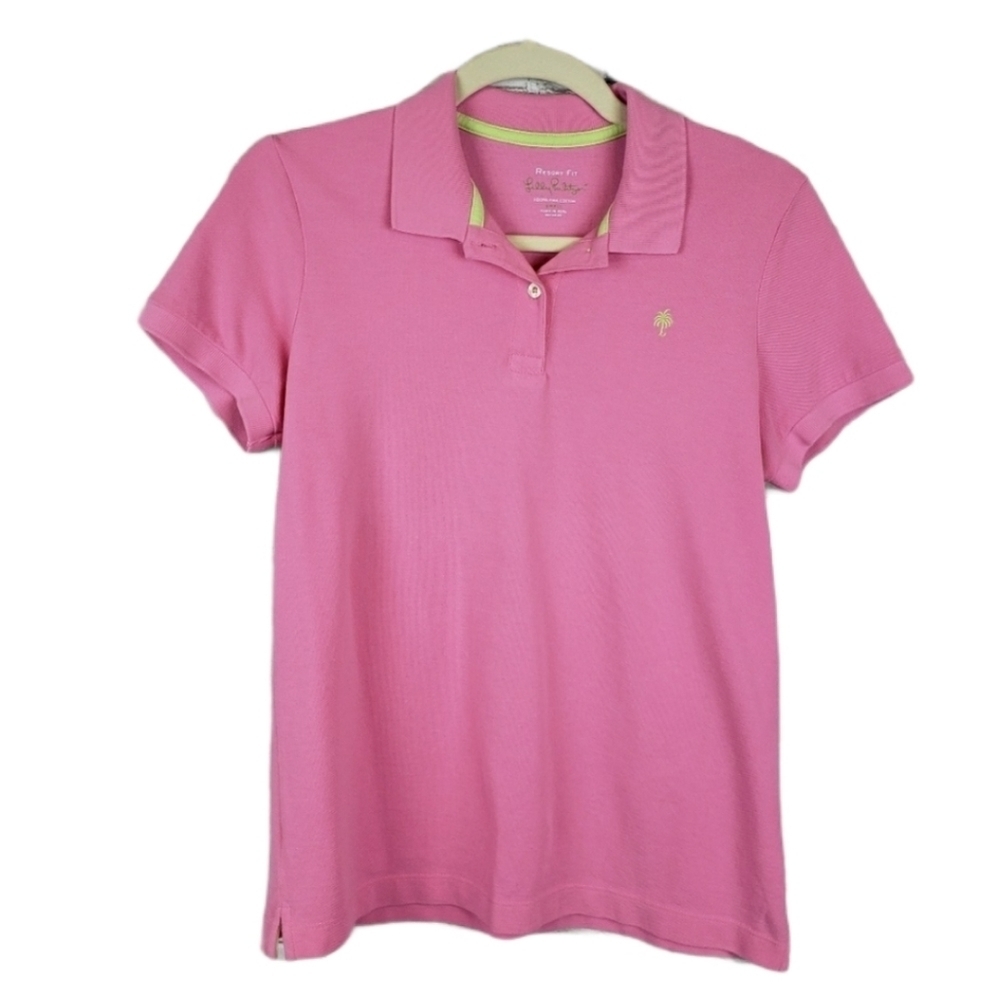 Lilly Pulitzer Pink Polo Top